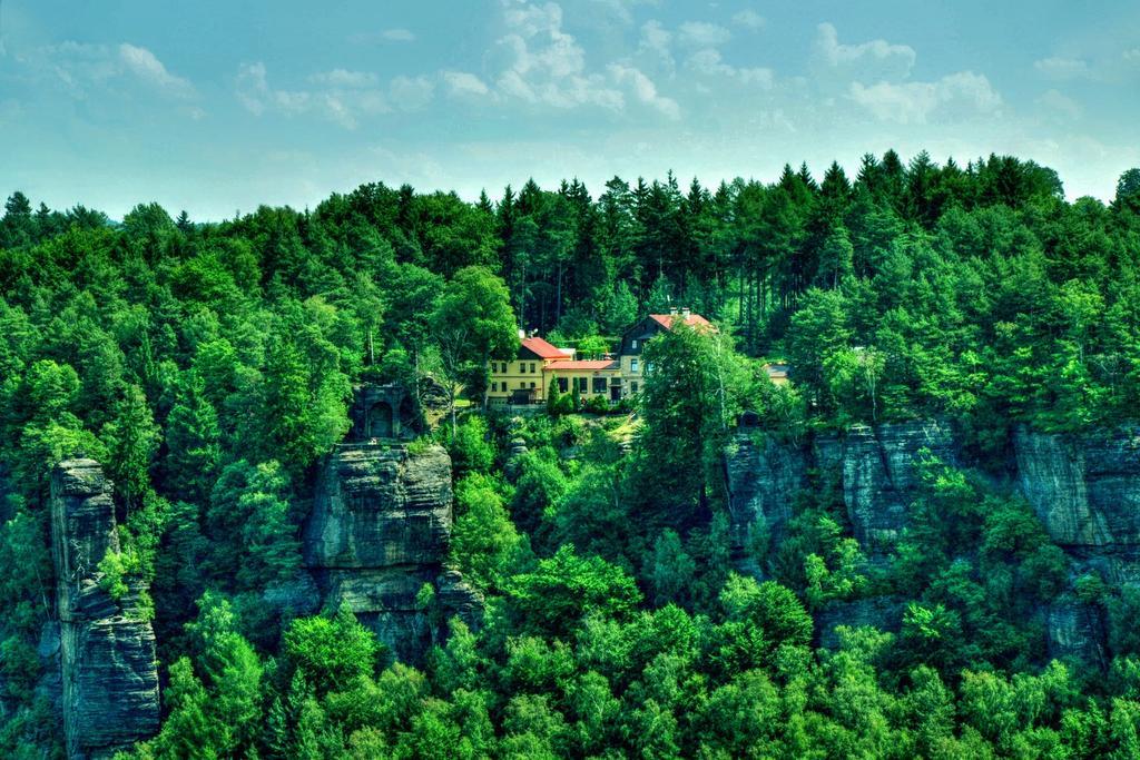 Hotel Garni Belveder Hřensko Eksteriør billede